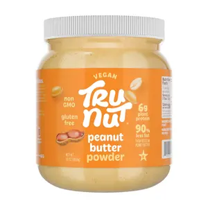 Tru-Nut Peanut Butter Powder - 6g of Protein, 90% Less Fat, Ideal for Smoothies and Protein Shakes, Versatile and Easy to Use, Low Carb, Gluten Free, 30oz