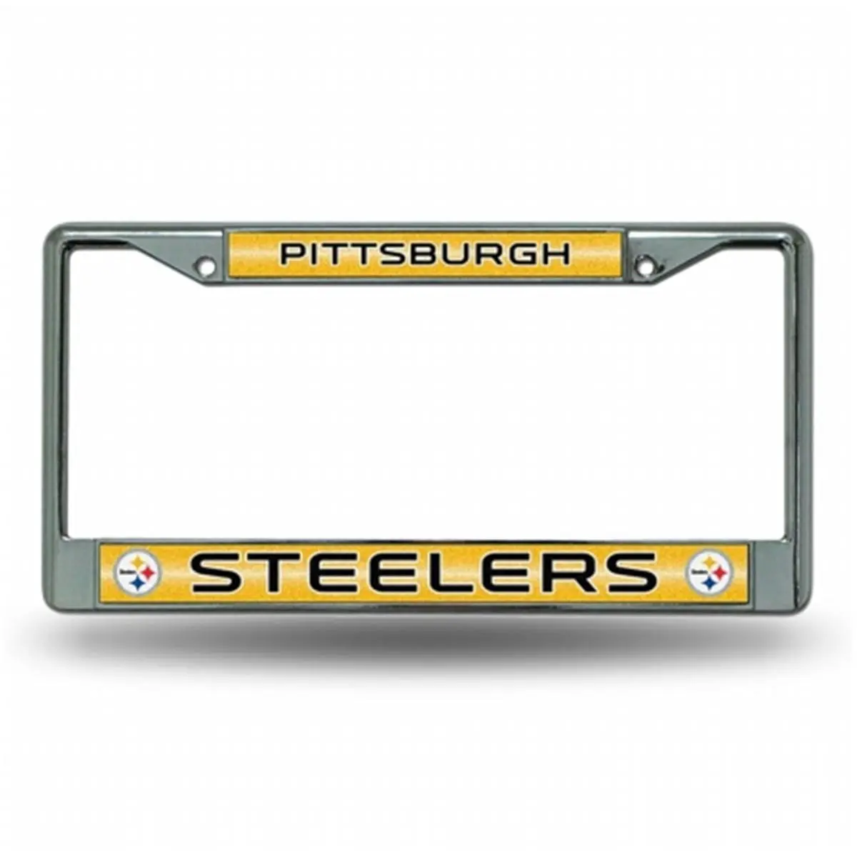 212 MAIN Pittsburgh Steelers NFL Bling Glitter Chrome License Plate Frame, Car Accessories for Vehicle, Custom Personalized Car Plates Accessory, Custom License Plates, Auto Parts Accessories