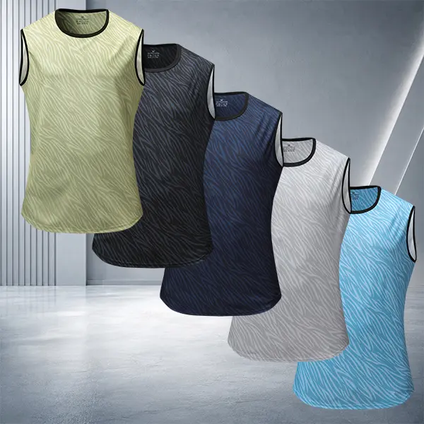 Men’s 5-Pack Sleeveless Workout Tank Tops, Lightweight Athletic Muscle Shirts, Activewear Menswear for Gym, Training & Casual Wear tiktok shop deals
