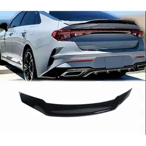 Rear Trunk Spoiler Glossy Black Compatible with 2021-2024 KIA K5 LX LXS GT EX R Style Duckbill Spoiler Rear Wing Lip