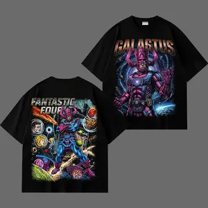 Galactus Vintage Graphic T-Shirt, Retro Cosmic Devourer Tee, Fantastic Four Comic Style Streetwear, 90s Vintage Supervillain Shirt, Classic Cotton Oversized Tee, Unisex Urban Outfit, Gift for Fans of Galactus, Bold Action Graphic Tee for Men and Women