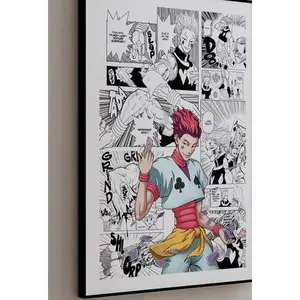 Manga Poster - Hisoka - Curated Manga Panels - Digital Print
