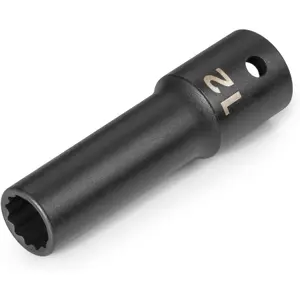 TEKTON 1/2 Inch Drive X 12 Mm Deep 12-Point Impact Socket | SID23312 TEKTON