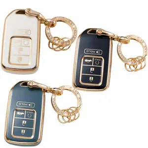 Car Key Case, Durable Car Key Case with Keychain, Car Accessories, Car Key Protector for Honda Civic, Accord, Pilot CRV Odyssey, Car Key Accessory, Car Key Holder