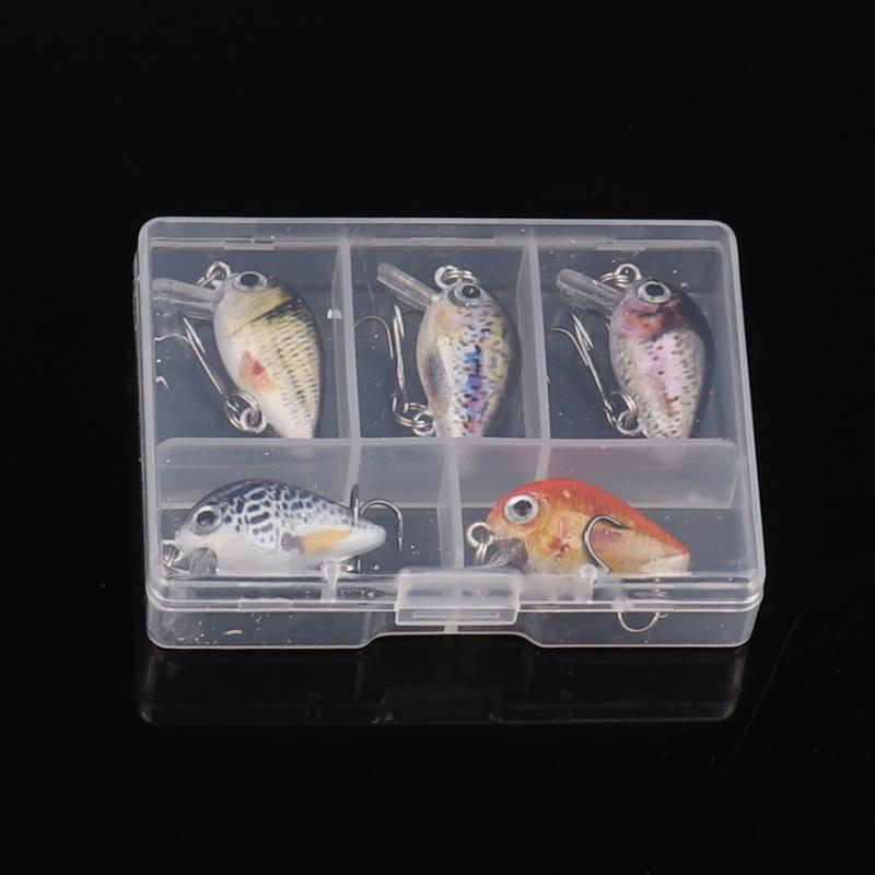 Lot De 5 Leurres Crankbait Poissons Nageurs - Multicolore - Pour Pêche Au Lancer