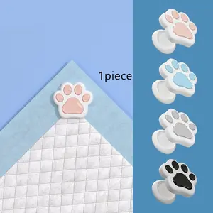 [2-Pack] Cute Paw Magnetic Pee Pad Holder for Wall | Perfect for Leg-Lifting Dogs & Potty Training | Stop Leg-Lifting Messes! Puppy Potty Training Hack Secure Wall Mount for Puppy Indoor Potty Training