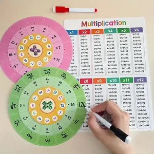 Educational Wooden Multiplication Table Game Board, Math Learning Tools, Enhances Logic & Creativity, Ideal Gift for Kids Aged 3 and Above