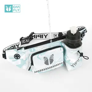 YIPINU Running Waist Pack, Outdoor Hiking Water Bottle Fanny Pack, Cycling Phone Waist Bag for Men Women, Large Capacity Lightweight Waterproof with Reflective Strips & Headphone Jack, Perfect for Outdoor Sports, High Quality Durable