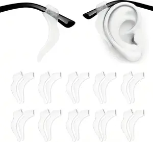 Eyeglass Ear Grips -20 PCS eye glasses ear grippers Anti-slip Holder, Silicone Ear Hook, eyeglasses ear grip Sleeve Retainer for Sports Glasses, Sunglasses Reading Glasses