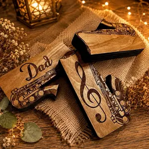 Personalized Saxophone Reed Holder, Custom Wooden Reed Case, Engraved Reed Holder, Music Teacher Gift, Saxophone Player Gift, Band Gift