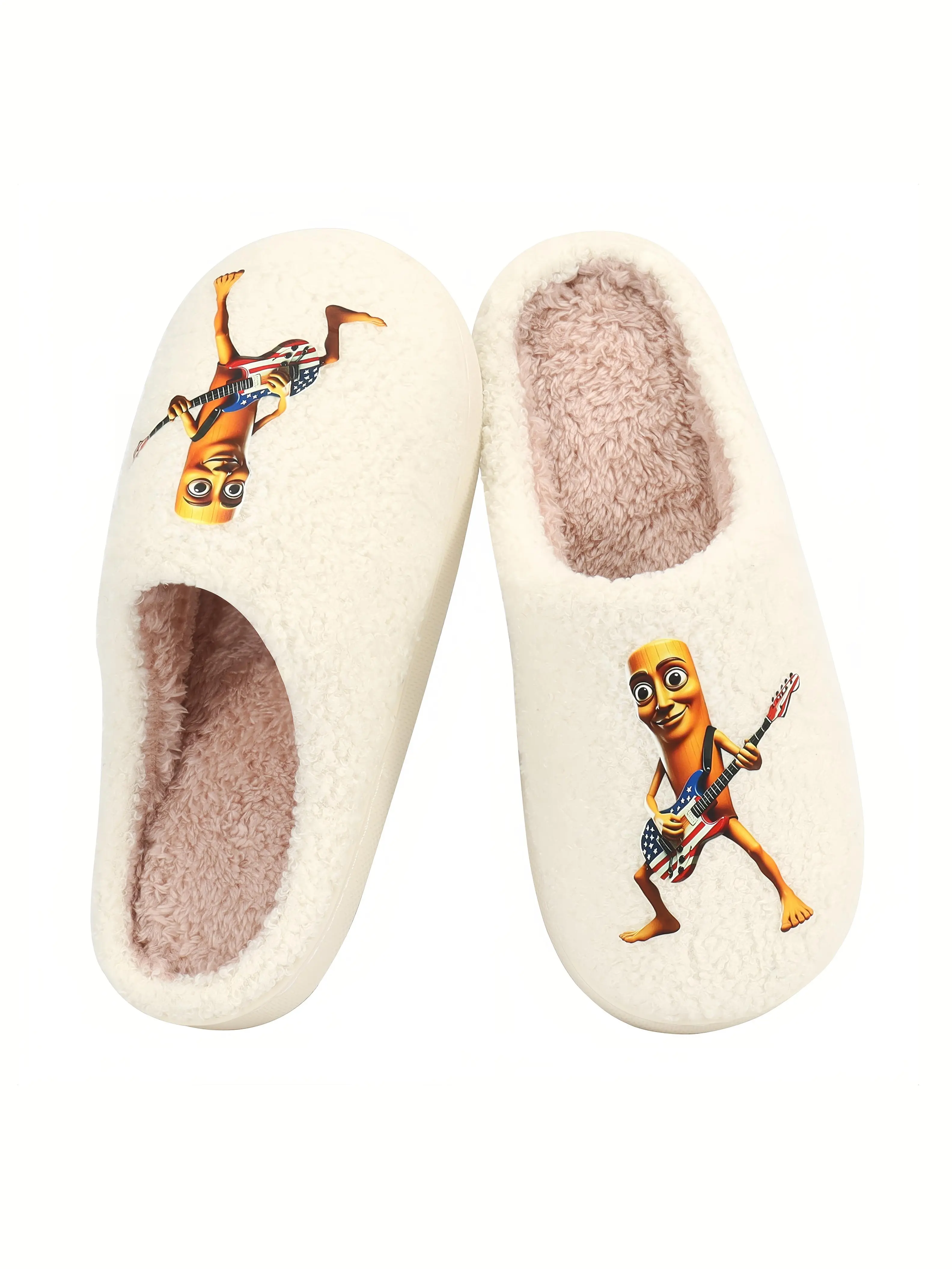 Tung Tung Sahur Men's Women's Soft  Cotton Slippers, comfortable, wearable indoor-outdoor slippers suitable for both indoors and outdoors.
