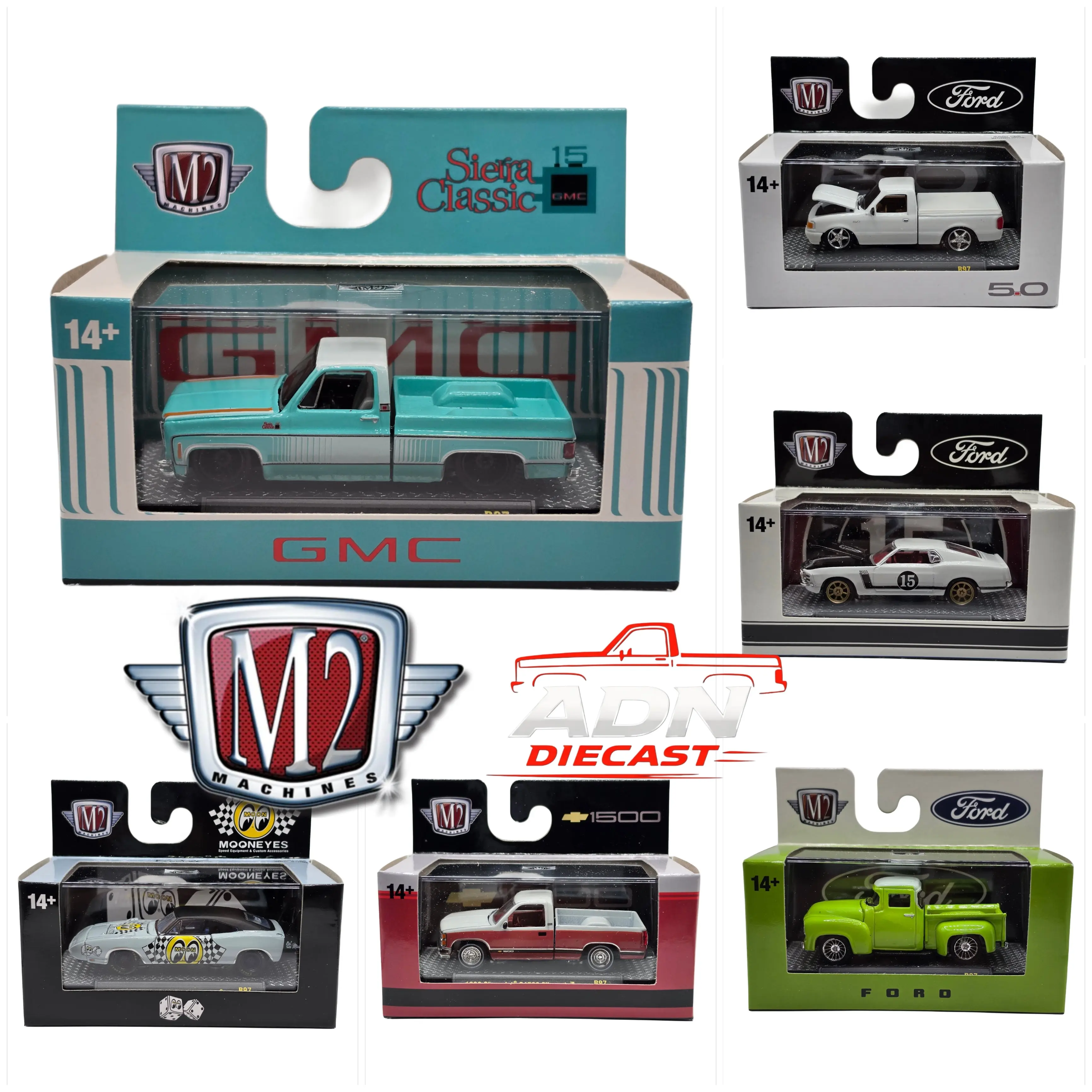 M2 Machines 1:64 Detroit-Muscle Release 97 Assortment Models 2026 - Diecast 1:64