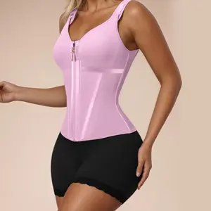 Waist Shapewear with Bra Tummy Control Girdle for Women Workout Shapewear with Adjustable Shoulder Strap