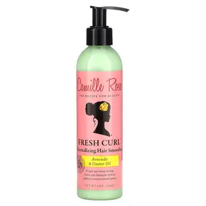 Camille Rose Fresh Curl Revitalizing Hair Smoother, Avocado & Castor Oil, 8 oz (240 ml)