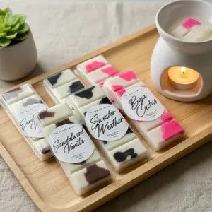 Cow Print Snap Bar Wax Melt Handmade Home Fragrance for Aromatic Comfort