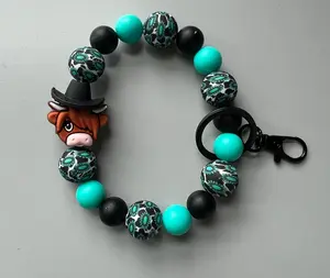 Western Turquoise Cowboy Highland Wristlet