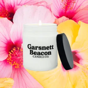 Hibiscus Palm Candle