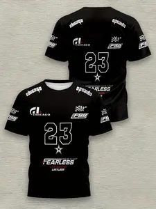 Alei Novelty Men's 3D Printed Fashion T-shirt for Sports and Leisure