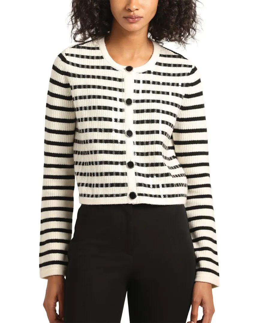 Derek Lam 10 Crosby Nebula Sequin Wool-Blend Cardigan