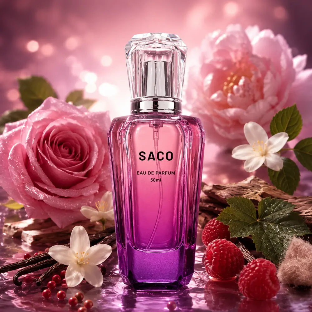 Women's Eau De Parfum with Raspberry, Rose & Vanilla Musk Notes, Long Lasting Perfumes for Daily Wear, 50ml, Women Perfumes