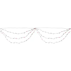 Northlight 6' (100ct) Red/Blue 4th of July MiniSwag Light Set
