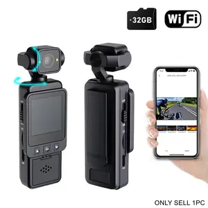 FHD 1080P Mini Sport Camera, Wearable Action Body Cam, Thumb Size Hands Free Recording Body Worn Camera, Premium Portable Camcorder Mount Anywhere for Work, Travel, Pet Walking, Body Cameras