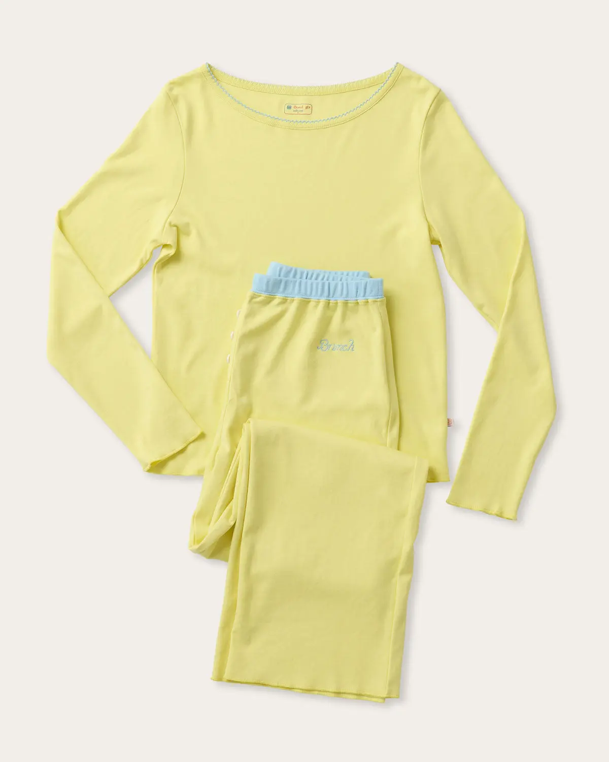 Brunch PJ Set in Sunshine Yellow