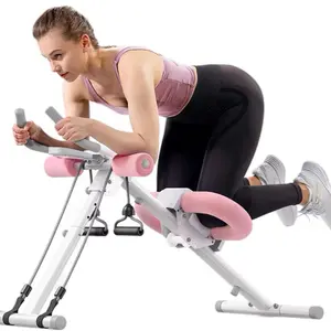 MERACH Adjustable Ab Trainer Machine with LCD Monitor, Foldable Ab Exercise Machine for abs, Arm, Leg, Buttocks Shaper, Core & Ab Trainer at Home Gym,  Workout Equipment