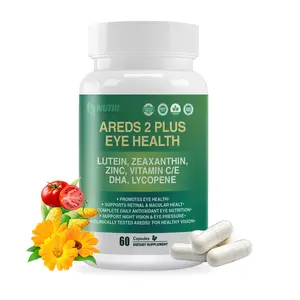 AREDS 2 Plus Eye Vitamin Supplement,Lutein and Zeaxanthin Supplements with DHA for Seniors Macular,Supports Visual Clarity,Focus & Eye Fatigue Relief,Non-GMO,Third-Party Tested(Made & Tested in USA)