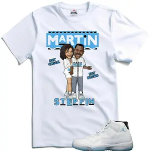 Shirt to match the Jordan 11 Legend Blue Columbia blue, 11 Legend Blue Outfit, Martin T-Shirt, Mens clothing, Graphic Tees, Womenswear Top T-Shirt