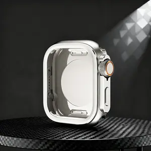 Climbing Metal Protective Case for Apple Watch Series 11 10 9 8 7 6 5 4SE 44/45/46mm Sporty Watch Accessories for IWatch Ultra3/2/1 49mm Business Protective Case Watch Protector Smart Watch Accessories