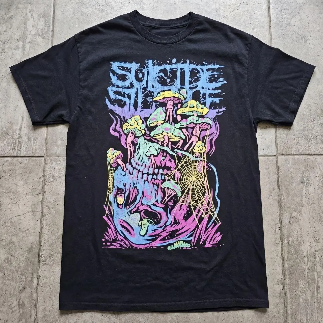 Suicide Silence Aggression First reprint graphic black t-shirt