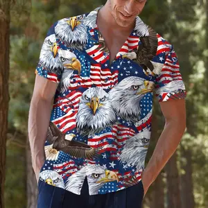American Eagle Hawaiian Shirt, Patriotic 4th of July Button Down #   TikTokMadeMeBuyIt #   TikTokShop #   USA 250th