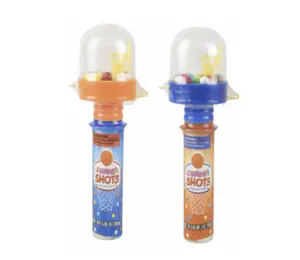 Kokos Sweet Shots Candy Toy 0.55 oz 2-Pack Mini Basketball Launcher with Colorful Candy Pieces for Party Favors and Treat Bags