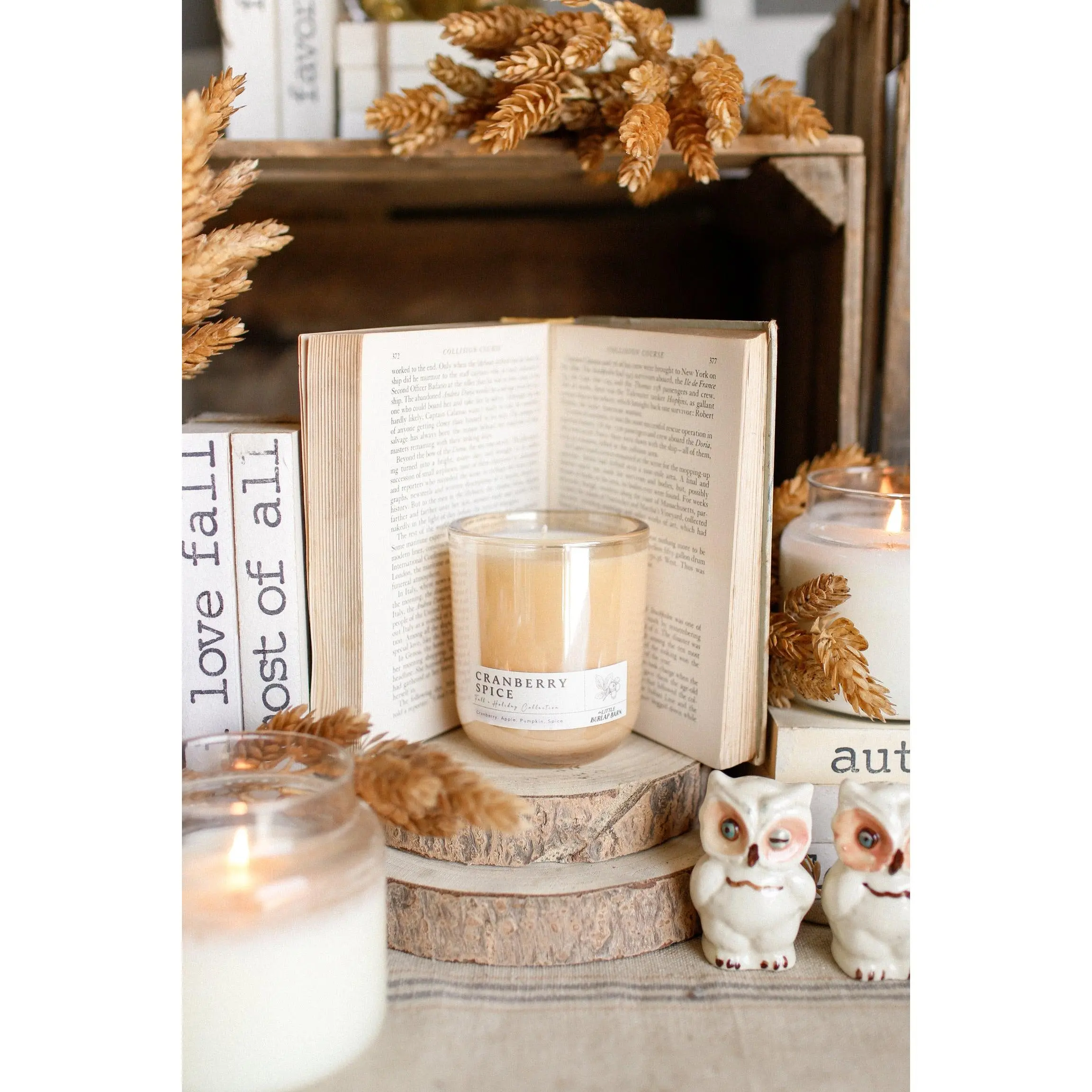 Cranberry Spice Champagne Glow Candle