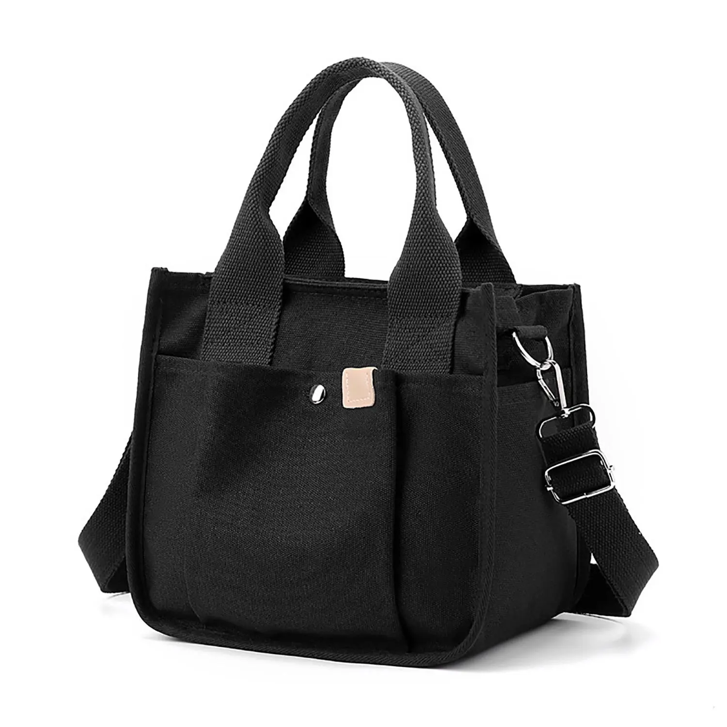 Japanese Style Crossbody Canvas Bag, Mommy Handbag, Women's Single Shoulder Bag, Large Capacity Commuter Bag, Small Carryall