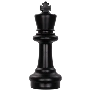 MegaChess 12-Inch Dark Plastic King Giant Chess Piece, Collectibles for Interactive Family Game Challenge