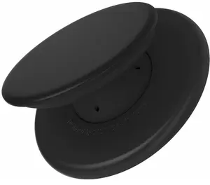 Sinjimoru for MagSafe Phone Grip, Soft Silicone Magnetic Finger Grip for iPhone 17/16/15/14/13, Comfortable One-Touch Holding, M-Tap Tok Black