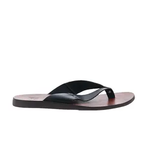 RD Company RD81 Mens Brown Leather Slip On Sandals Flip-Flops Shoes