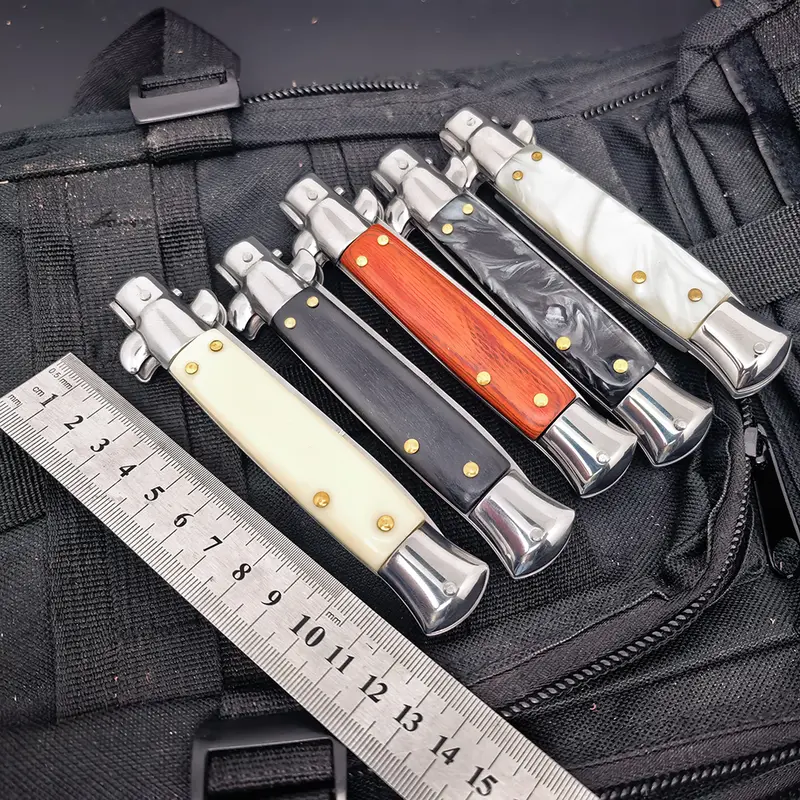 9-inch pocket knife, outdoor EDC folding knife, outdoor survival equipment, sharp blade, non slip handle, suitable for outdoor camping, fishing tools, barbecue and other purposes, holiday gifts for men and women