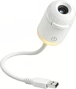 2-in-1 Galaxy Projector Night Light, USB Starry Sky Night Light Projector for Bedroom, Mini LED Ceiling/Wall Projection Lamp with 360° Rotation, for Kids Adults Gifts (6/12 Slides）