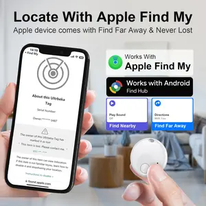 Apple Find My Compatible Smart Tag with remote tracking, play sound & directions keeps you from losing keys, wallets, luggage & valuables. No more panicking over misplaced items, ideal for daily use, travel & busy routines.