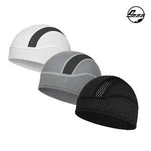 2 Pack Skull Cap Helmet Liner Beanie, Cooling Mesh Cycling Running Hat for Men Women, Fits Under Helmets