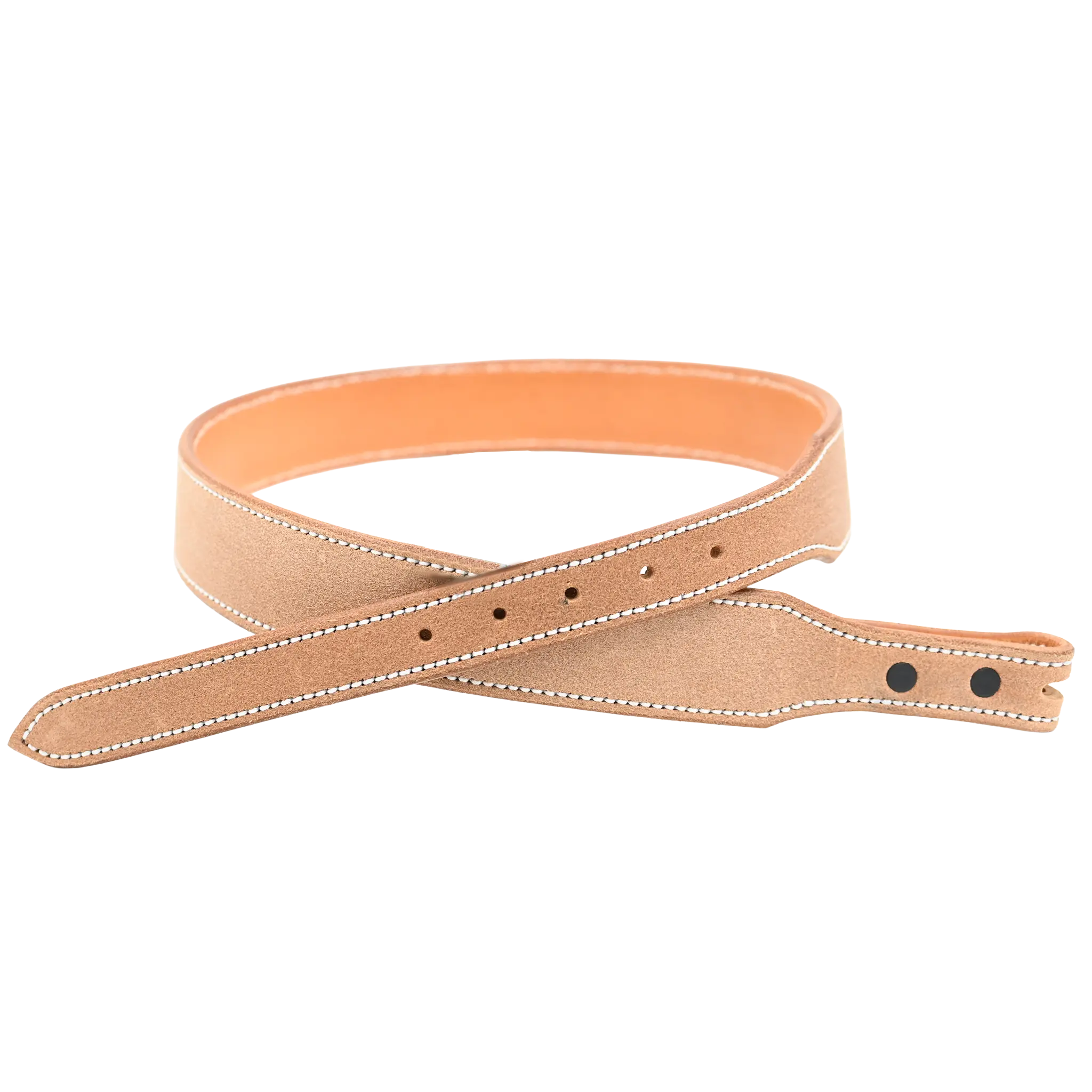 Coolhorse Leather 1 1/2-1" Tapered Roughout Belt- Pre-Made, Handmade in Amarillo, TX