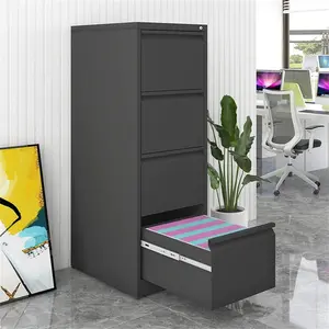 4 Drawer Vertical File Cabinet with Lock,Filing Cabinet, Metal Filing Cabinet for Home Office Organizer Storage Cabinet Letter Size/A4/Legal File