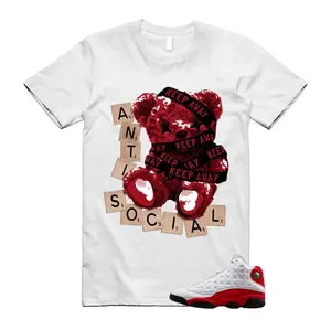 Shirt to match University Red 13 Sneaker, Red 13 Shirt, University Red Outfit Tee, Red White Outfit Tee, Streetwear Graphic T-Shirt, Unisex Shirt Gift