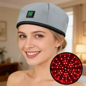 Festive Gift, 120 LED Scalp Care Light Cap, 660nm Light and 830nm Infrared, Near-Infrared Phototherapy Hat, Plug-In Use