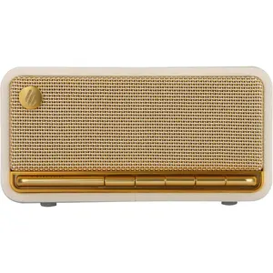 Retro   Speaker,  Portable Speakers with 20W Stereo Sound,  Decor Speaker with AUX,USB Soundcard  SD White