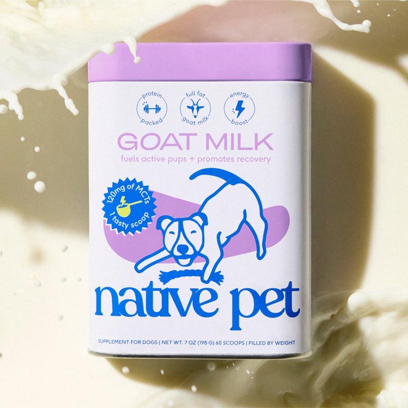 Native Pet Goat Milk for Dogs - Recovery & Energy Boost - Single Ingredient Topper - No Fillers - 100% Whole Foods