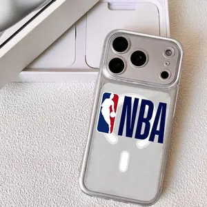 Famous Events Logo N-NBA Phone Case For iPhone 17-11 Pro Max Plus, Strong Magnetic Clear Case with Anti-Yellow, MagSafe Compatible Slim Lightweight, Precision Camera Protection Shockproof Scratch-Resistant Cover, Gift Men Women